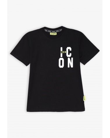 Set maglietta e bermuda nero e bianco ICON - Bambino e ragazzo