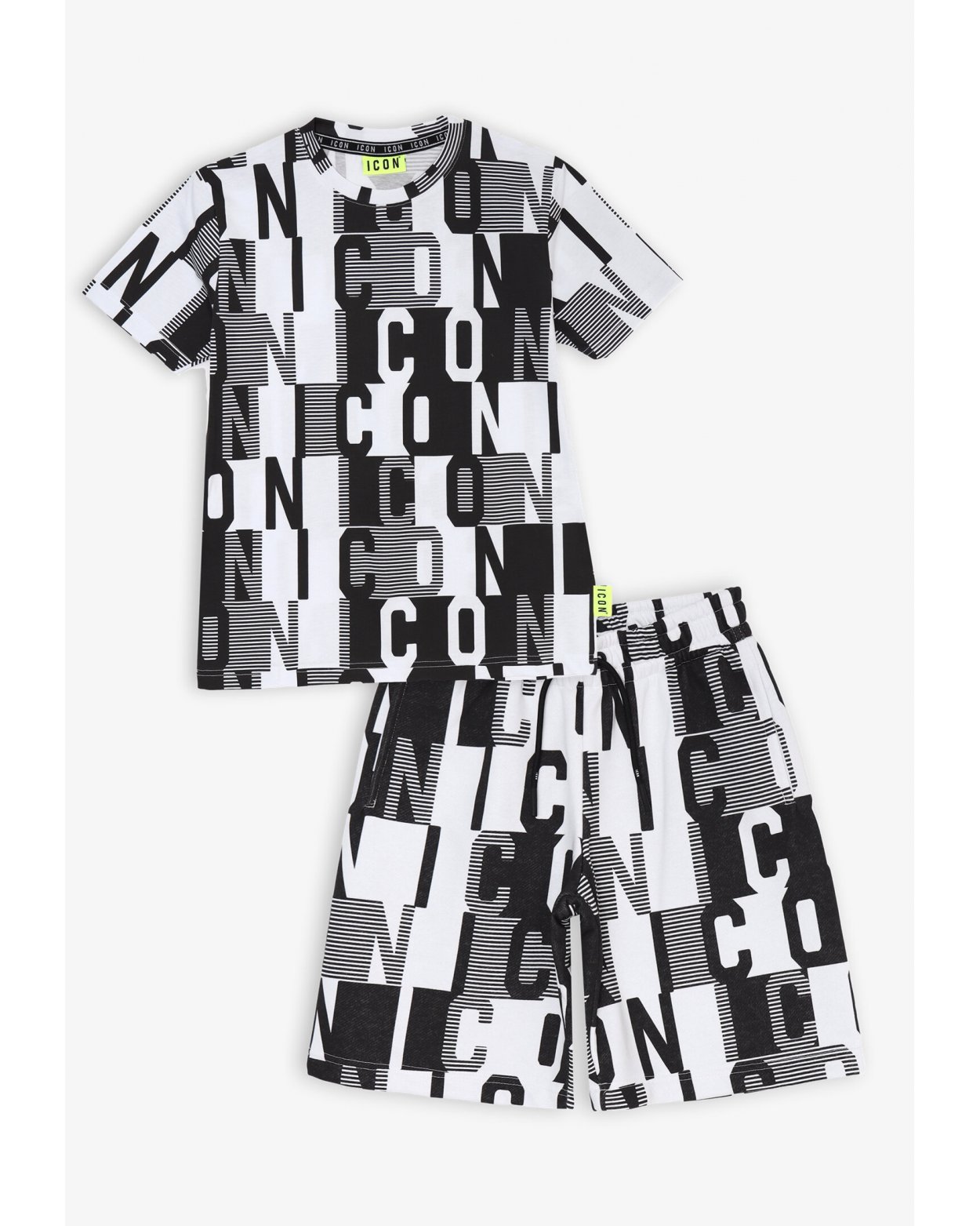 Set maglietta e bermuda ICON - Completo bambino logo all over
