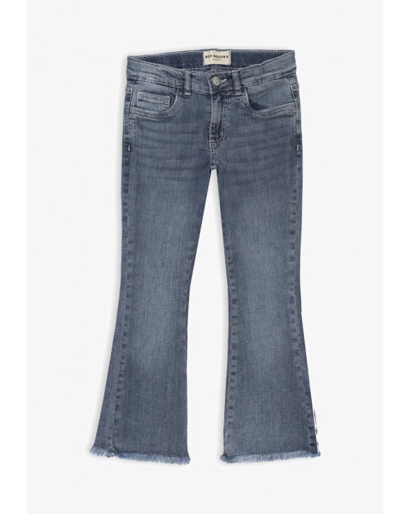 Roy Rogers - Jeans Bootcut Bambina Blu Svasato Frange P/E 25