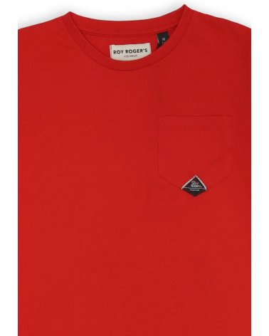 Roy Rogers &#124; T-shirt rossa bambino con taschino - Primavera Estate 2025