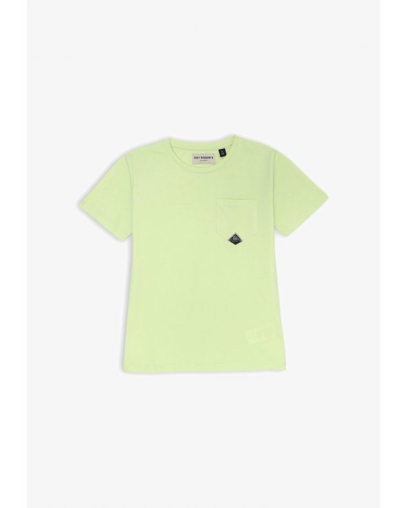 Roy Rogers - T-shirt verde lime bambino con taschino - Primavera Estate 2025