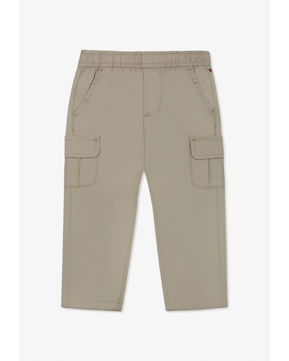 Tommy Hilfiger - Pantaloni cargo beige bambino con tasconi - Primavera Estate 20