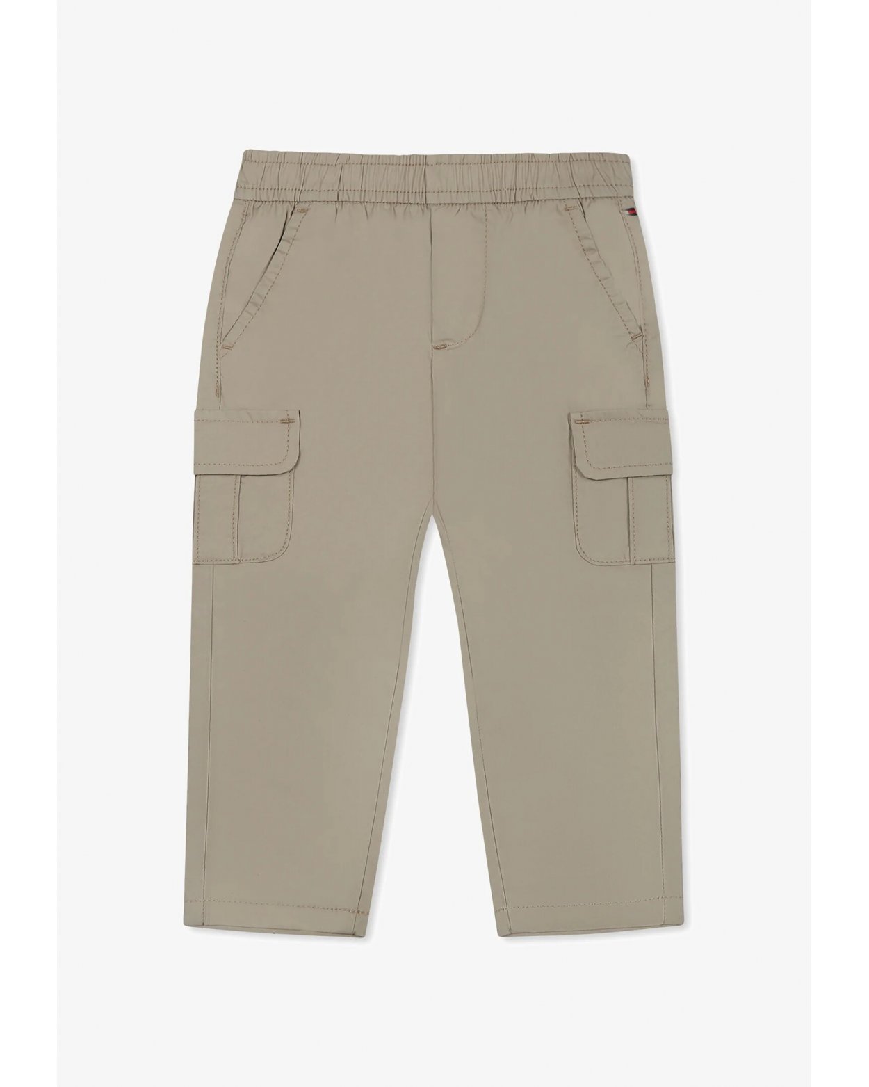 Tommy Hilfiger - Pantaloni cargo beige bambino con tasconi - Primavera Estate 20
