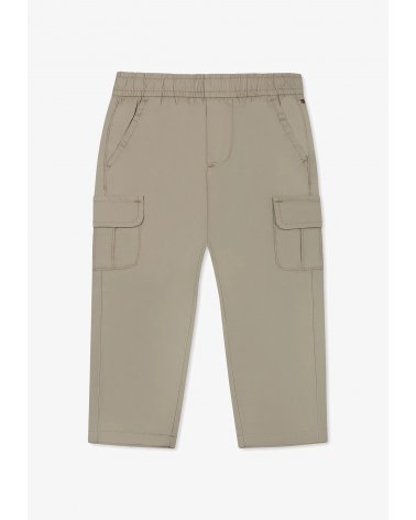 Tommy Hilfiger - Pantaloni cargo beige bambino con tasconi - Primavera Estate 20