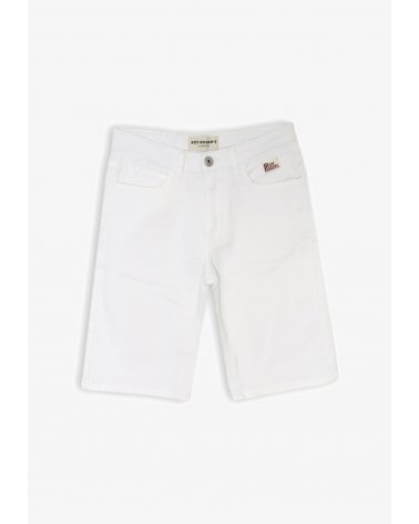 Roy Rogers &#124; Bermuda in denim bianco bambino - Primavera Estate 2025