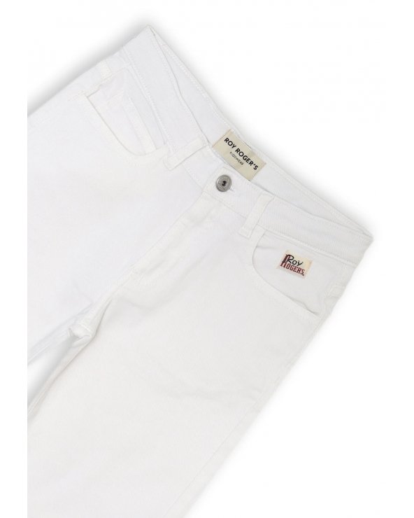 Roy Rogers &#124; Bermuda in denim bianco bambino - Primavera Estate 2025