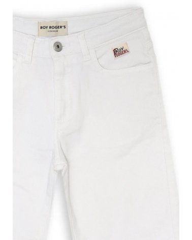 Roy Rogers &#124; Bermuda in denim bianco bambino - Primavera Estate 2025