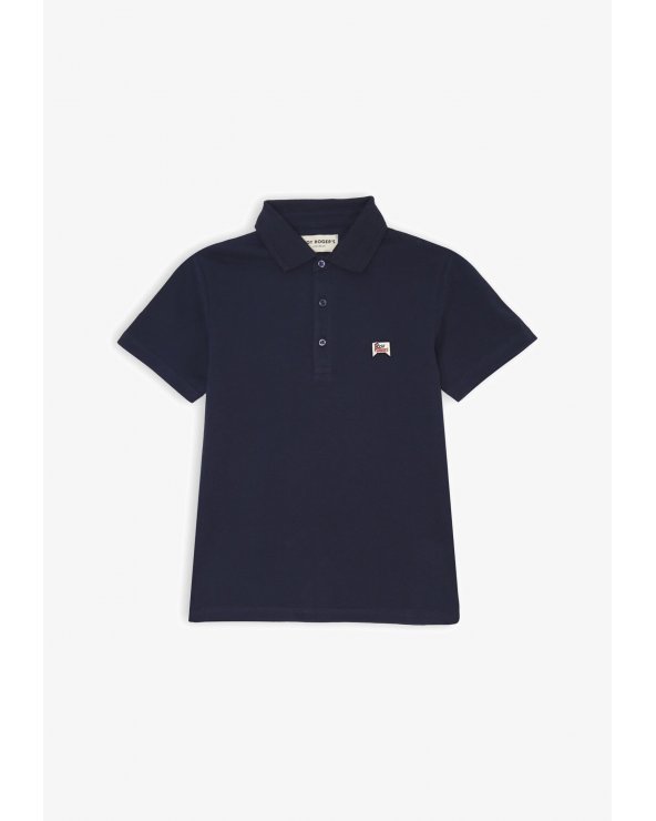 Roy Rogers - Polo Bambino Blu in Pique' a Maniche Corte