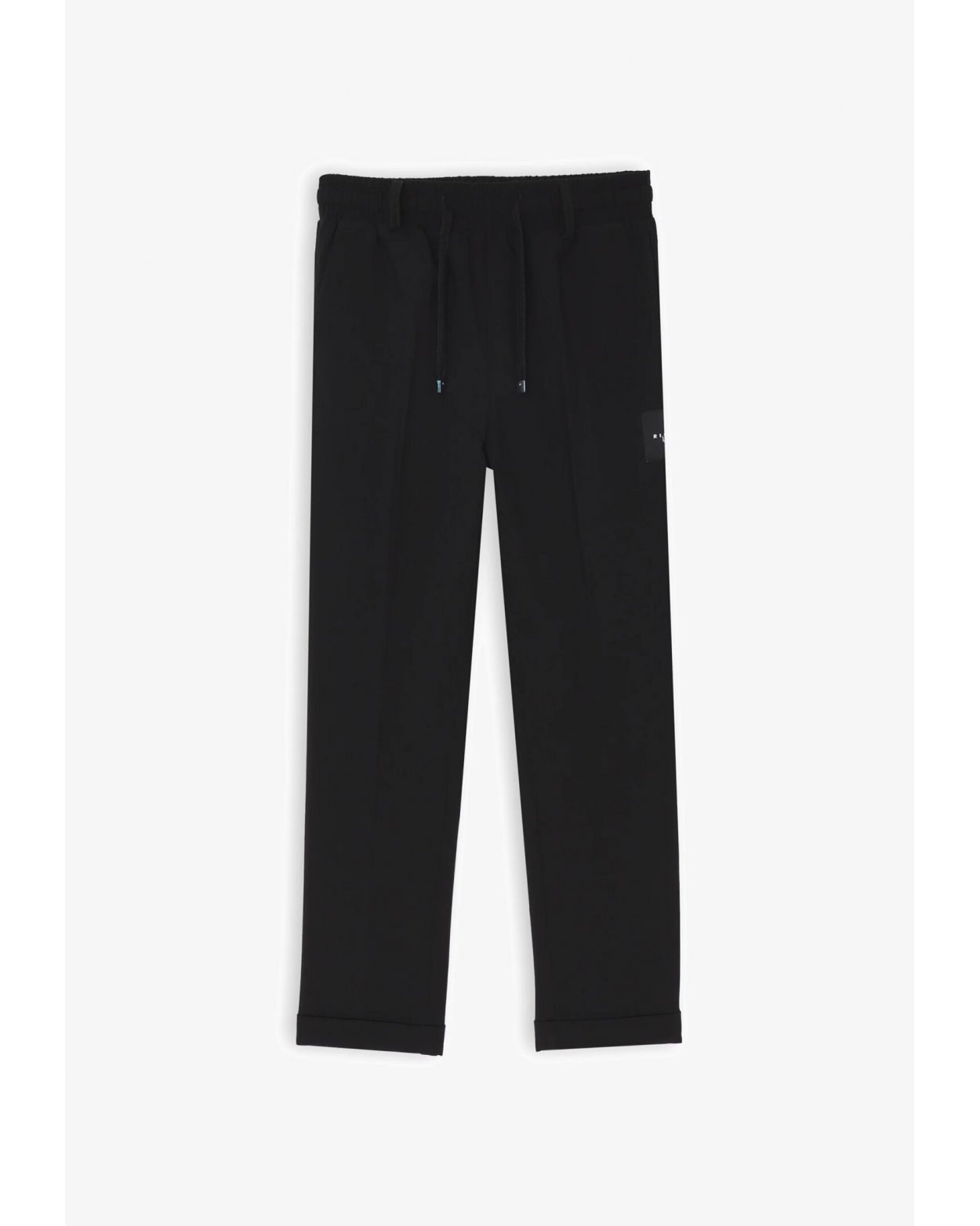 Pantalone bambino nero con laccetto vestibilita' regolare primavera estate 25