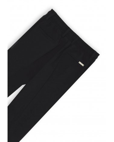 Pantalone bambino nero con laccetto vestibilita' regolare primavera estate 25