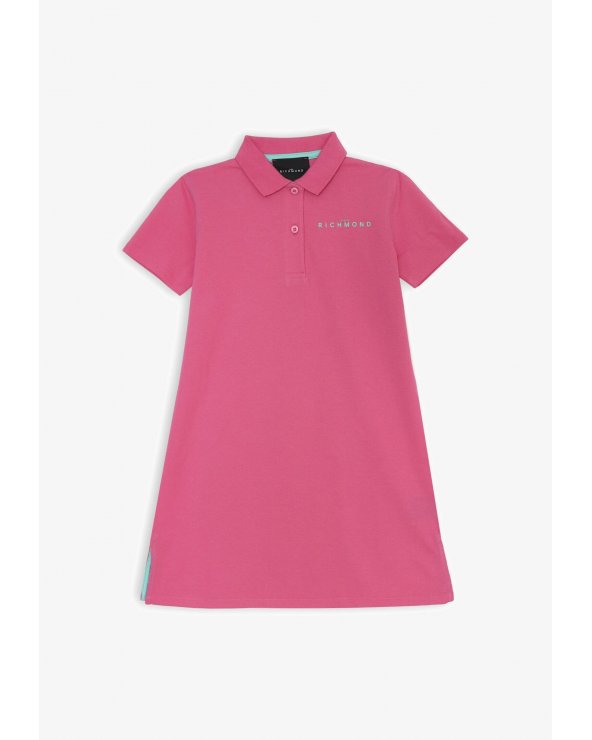 Vestito polo bambina John Richmond rosa maniche corte primavera estate 25