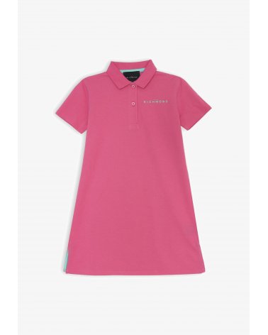 Vestito polo bambina John Richmond rosa maniche corte primavera estate 25