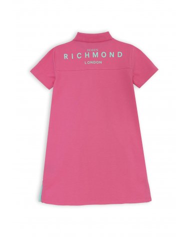 Vestito polo bambina John Richmond rosa maniche corte primavera estate 25