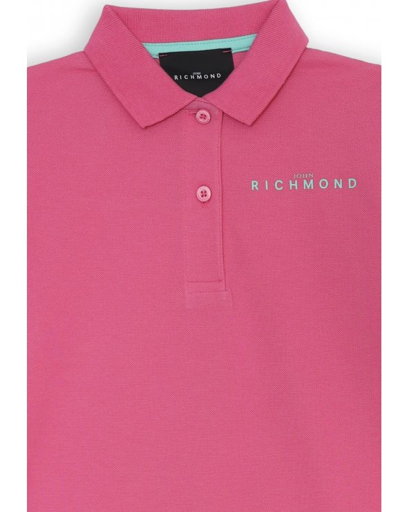 Vestito polo bambina John Richmond rosa maniche corte primavera estate 25