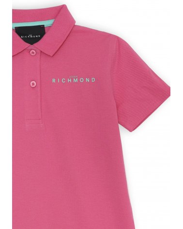 Vestito polo bambina John Richmond rosa maniche corte primavera estate 25