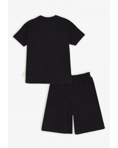 Set maglietta e bermuda nero e bianco ICON - Bambino e ragazzo