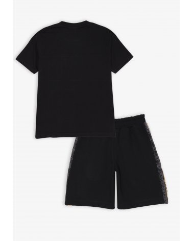 Set maglietta e bermuda nero e oro ICON - Bambino e ragazzo
