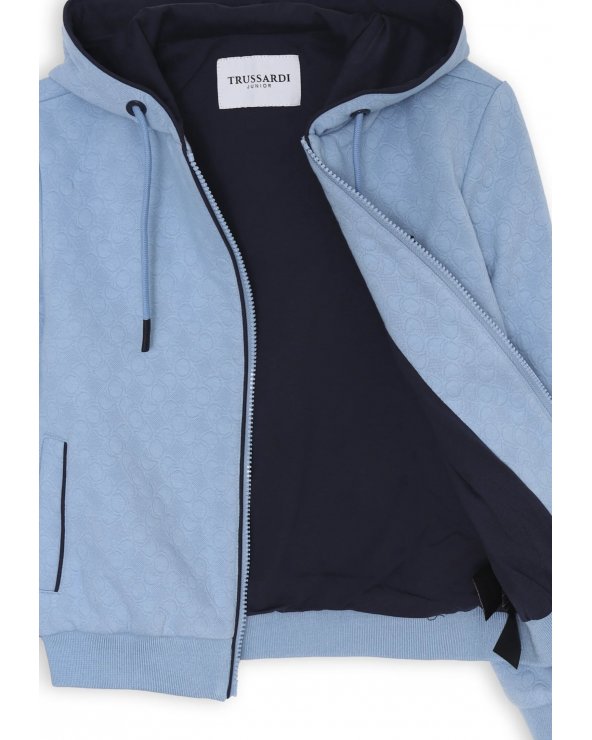 Felpa Trussardi Junior Bambino Blu Primavera Estate 2025