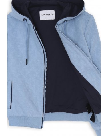 Felpa Trussardi Junior Bambino Blu Primavera Estate 2025