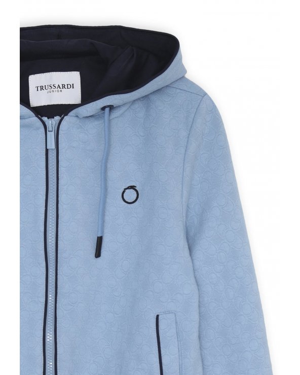 Felpa Trussardi Junior Bambino Blu Primavera Estate 2025