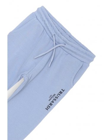 Pantalone Trussardi bambino azzurro, cotone misto, primavera estate 2025