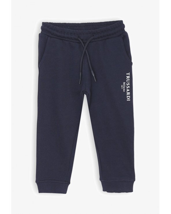 Pantalone Trussardi bambino blu, cotone misto, primavera estate 2025