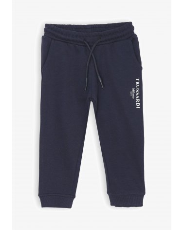 Pantalone Trussardi bambino blu, cotone misto, primavera estate 2025