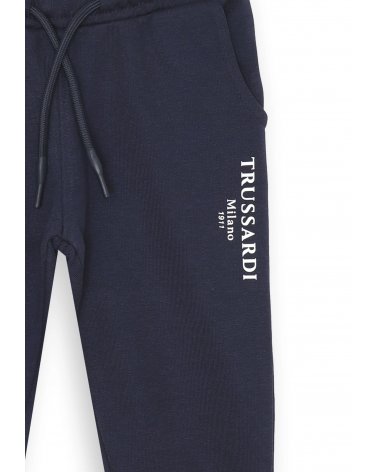 Pantalone Trussardi bambino blu, cotone misto, primavera estate 2025