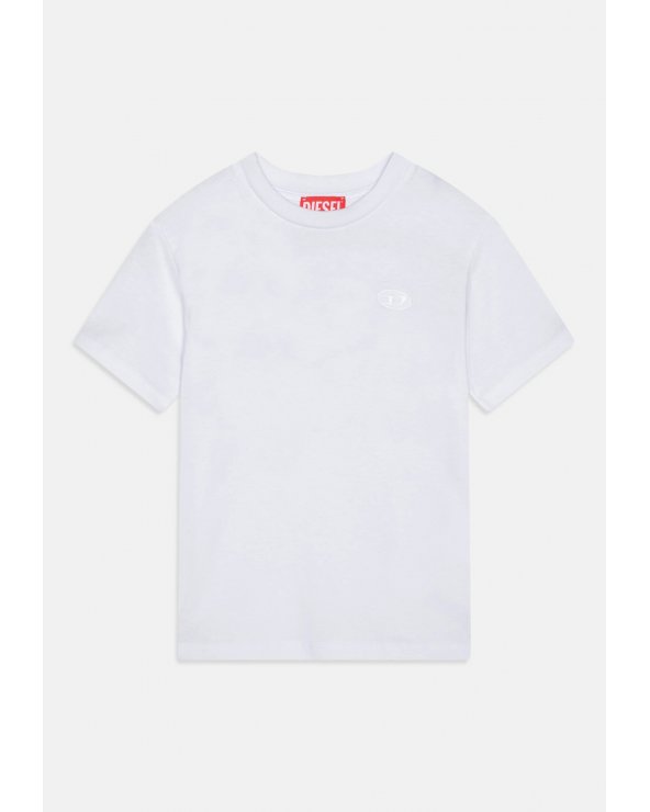 T Shirt Diesel Bambino Bianco Minimal Logo