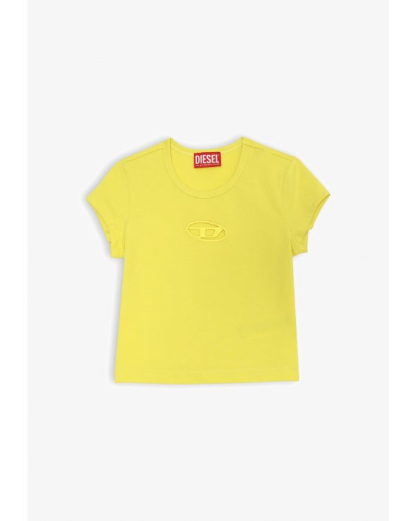 Diesel T-shirt bambina ragazza cotone giallo