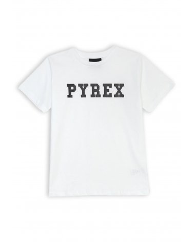 Pyrex Completo T-shirt e Bermuda Rete Bianco Bambino e Ragazzo 8-16 Anni