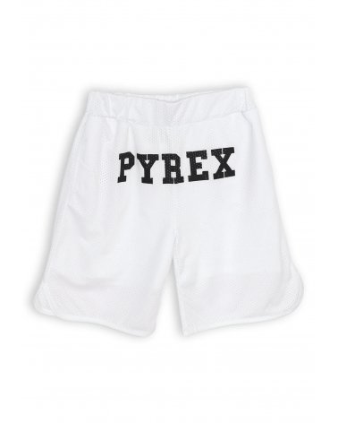 Pyrex Completo T-shirt e Bermuda Rete Bianco Bambino e Ragazzo 8-16 Anni