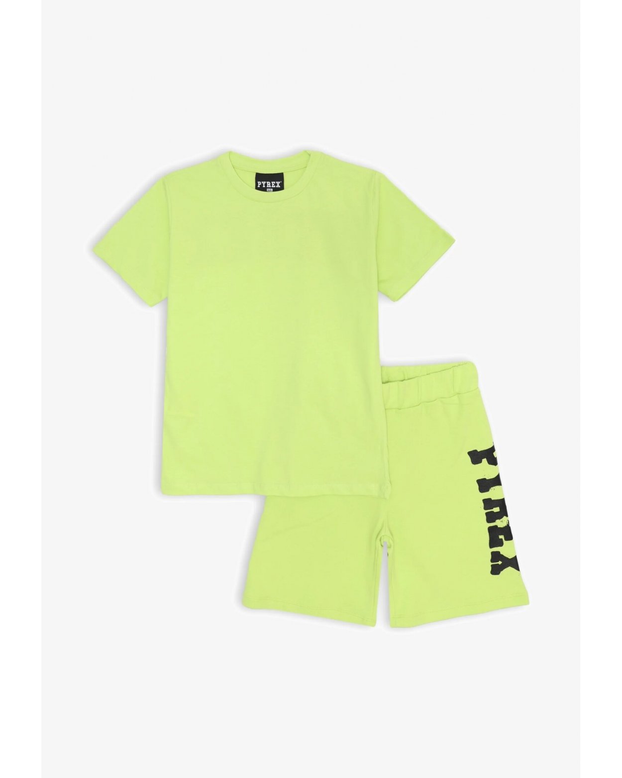 Completo Pyrex bambino verde lime - T-shirt & bermuda primavera 25