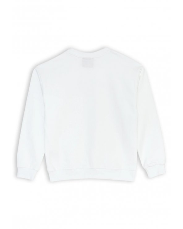 Tuta ragazza felpa e pantalone bianco rosa Pyrex