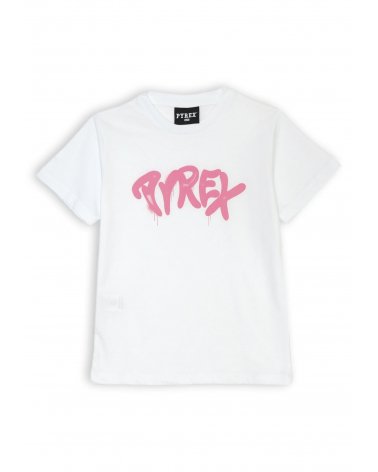 Pyrex Completo Bambina e Ragazza 8-16 Anni T-shirt Bianca e Shorts Rosa