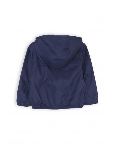 Giubbotto K-Way Blu Bambino Primavera Estate 2025 con Cappuccio