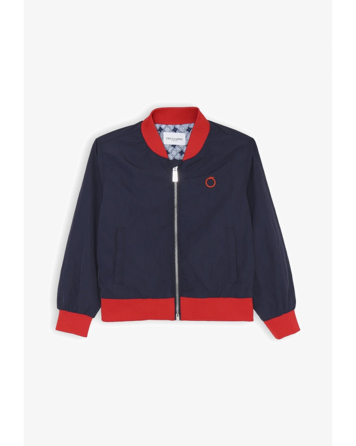 Giubbotto Trussardi Blu Rosso &#124; Bomber Leggero Bambino Ragazzo