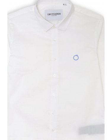 Camicia Trussardi bianca bambino - Manica lunga cotone e nylon