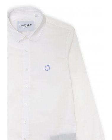 Camicia Trussardi bianca bambino - Manica lunga cotone e nylon