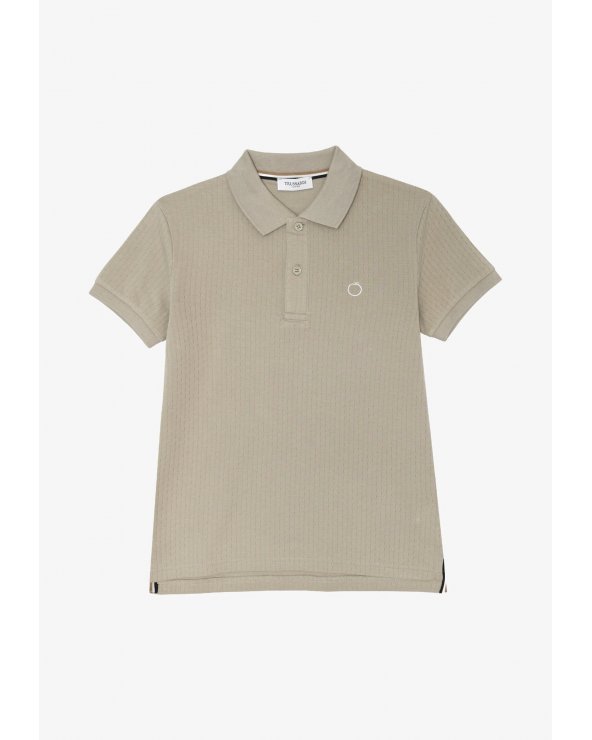 Polo manica corta Trussardi bambino sabbia primavera estate 2025