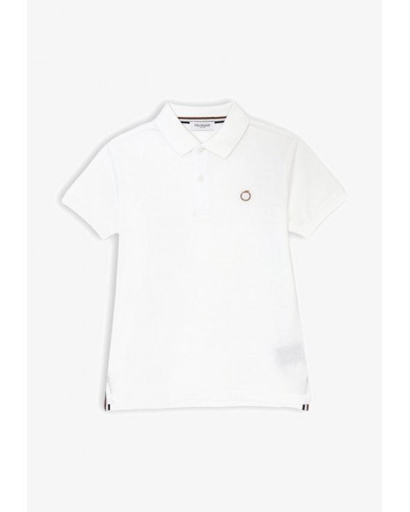 Polo Trussardi bambino bianca &#124; Manica corta &#124; Primavera Estate 2025