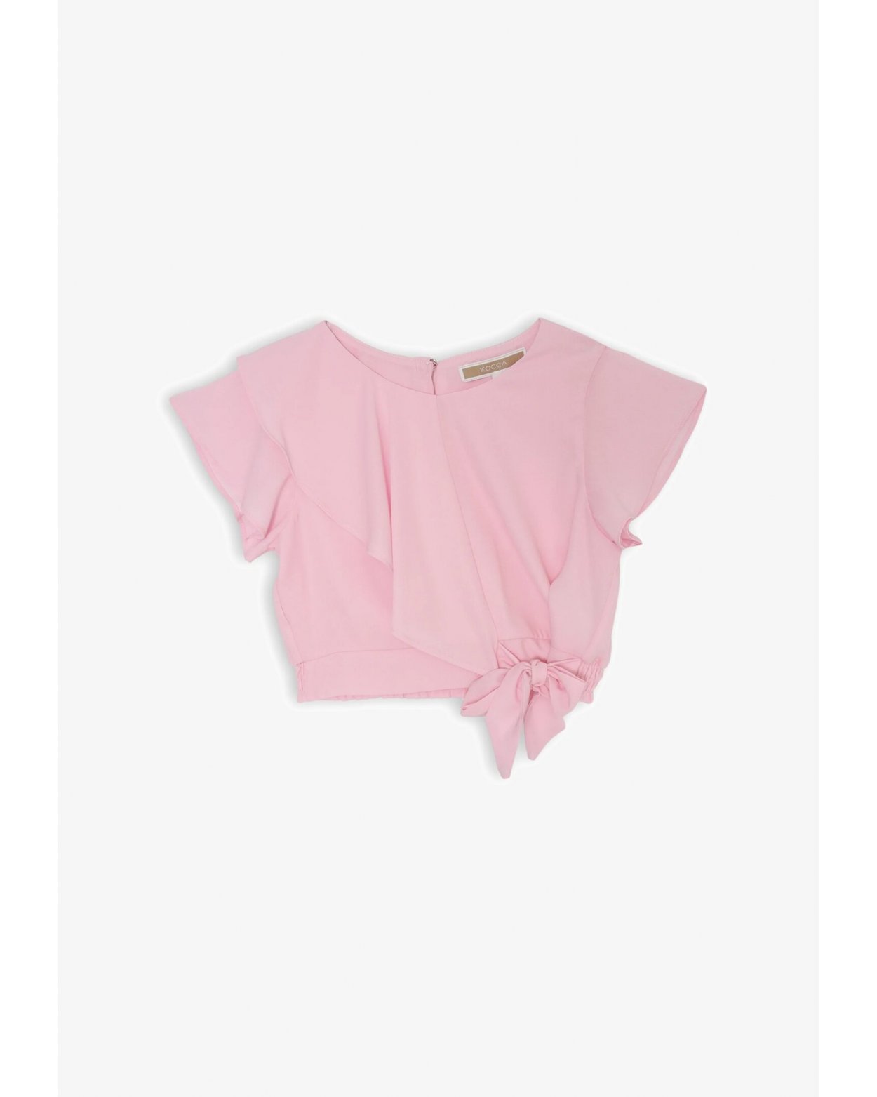 Maglia Kocca Rosa Bambina - Maniche Corte - Nodo Laterale