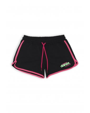 Completo Dimensione Danza bambina bianco e nero con dettagli fluo@