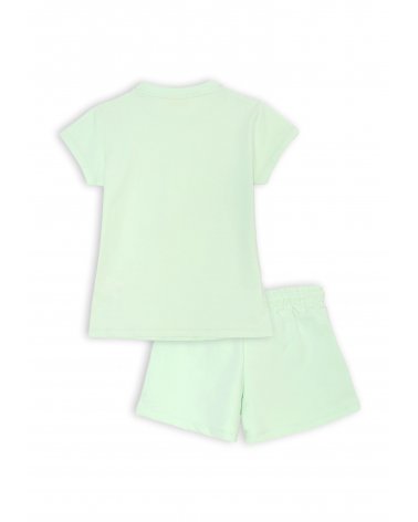Completo Dimensione Danza bambina verde menta cotone estate 2025