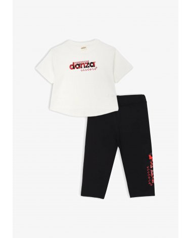 Dimensione Danza Completo Bambina Bianco Nero -Primavera Estate 2025
