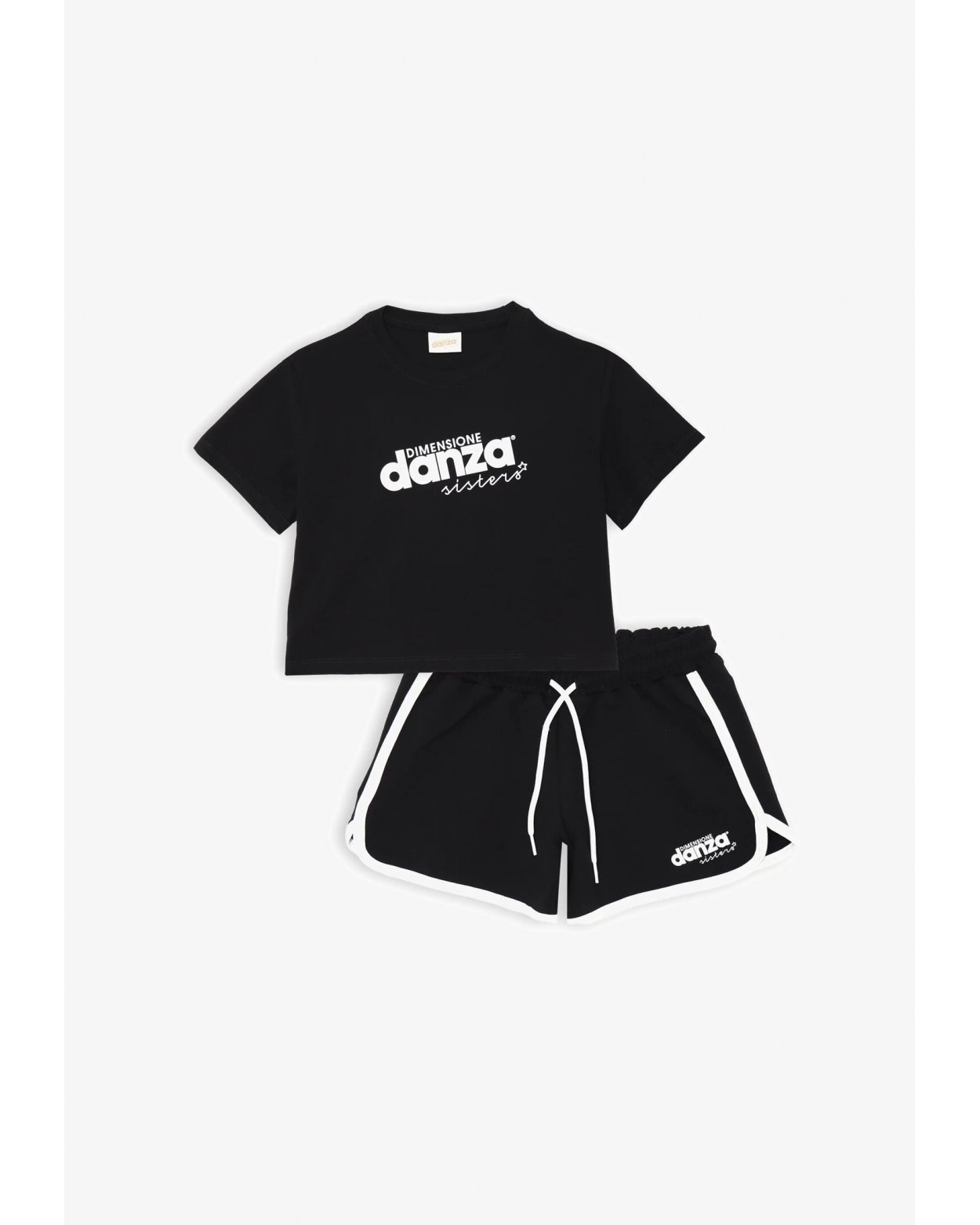 Completo Dimensione Danza bambina blu cotone sportivo estate 2025