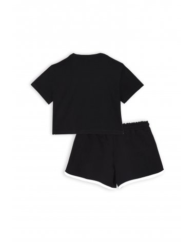 Completo Dimensione Danza bambina blu cotone sportivo estate 2025