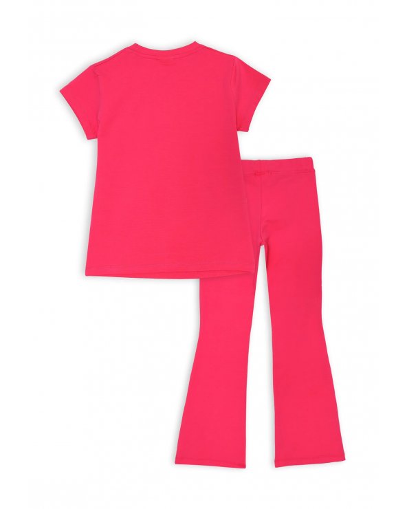 Completo fuxia Dimensione Danza bambina con logo stampato estate 2025