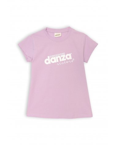 Completo lilla Dimensione Danza bambina stampa bianca estate 2025
