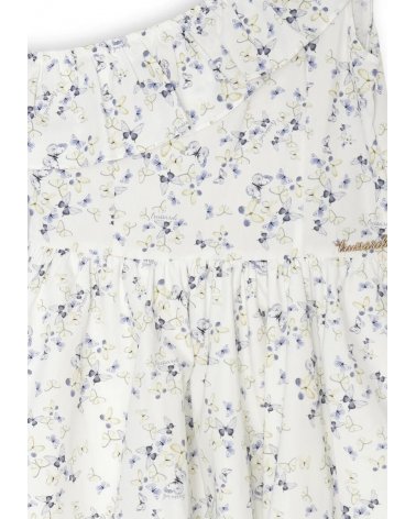 Vestito Trussardi asimmetrico floreale cotone bianco bambina estate 2025